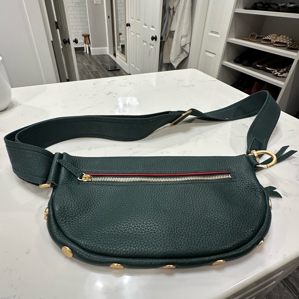 Green Leather Crossbody Bag